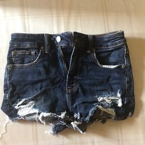 American Eagle Ripped Denim Shorts